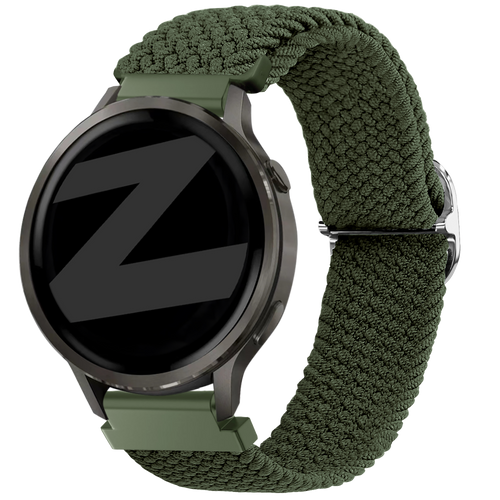 Bandz Garmin Venu 4 - 41mm verstelbare nylon band (groen)