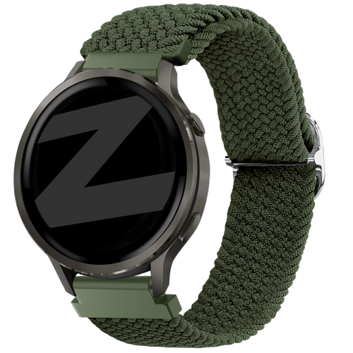 Bandz Garmin Forerunner 265s verstelbare nylon band (groen)