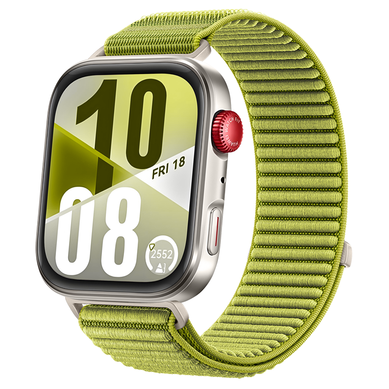 Huawei Watch Fit 3 nylon wave bandje (groen)