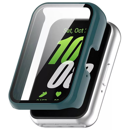 Samsung Galaxy Fit 3 PC hard case met glas (dennengroen)