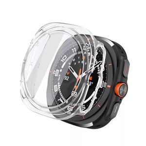 Samsung Galaxy Watch Ultra 2 PC case met glas (transparant)