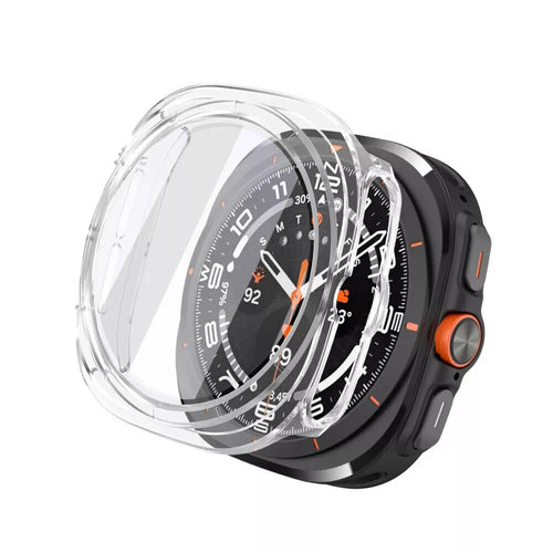 Samsung Galaxy Watch Ultra 2 PC case met glas (transparant)
