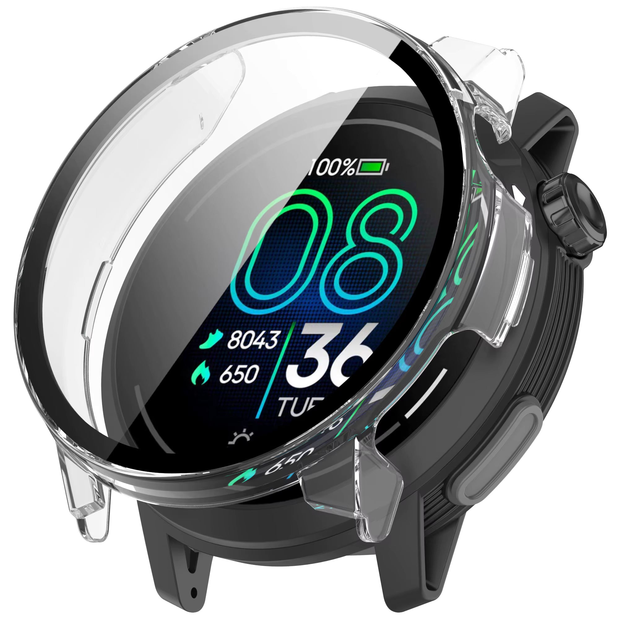 Coros Pace Pro PC case met glas (transparant)