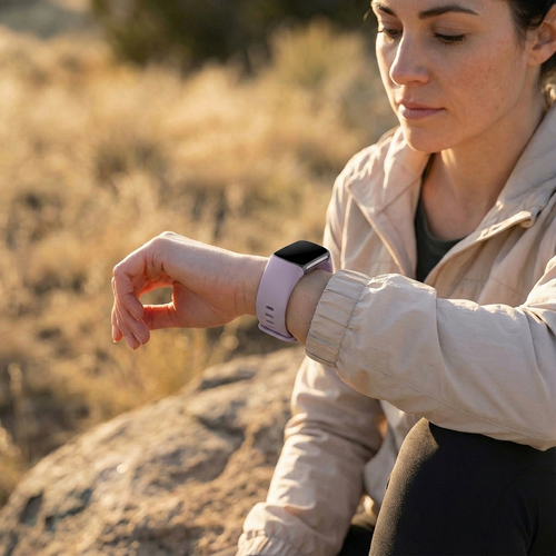 Fitbit Charge 6 siliconen bandje (lavendel)