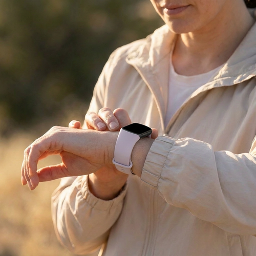 Fitbit Charge 6 siliconen bandje (lavendel)