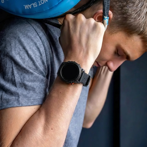 Garmin Fenix 7 Sport Strap with Buckle (Black/Grey)