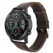 Honor Magic Watch 2 leren bandje (donkerbruin)