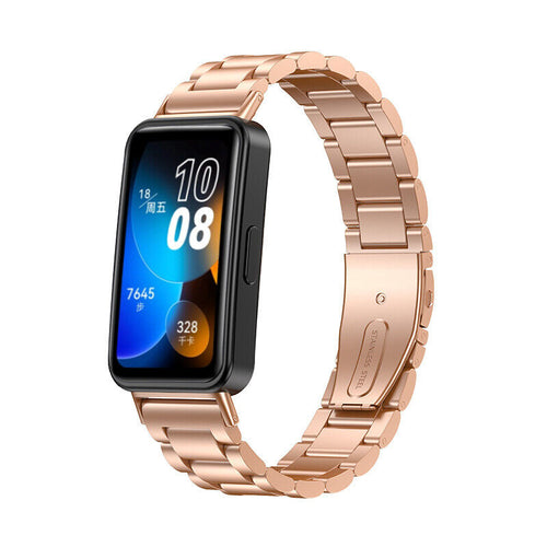 Huawei Band 10 stalen band (rosé goud)