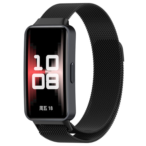 Huawei Band 10 Milanese band (zwart)