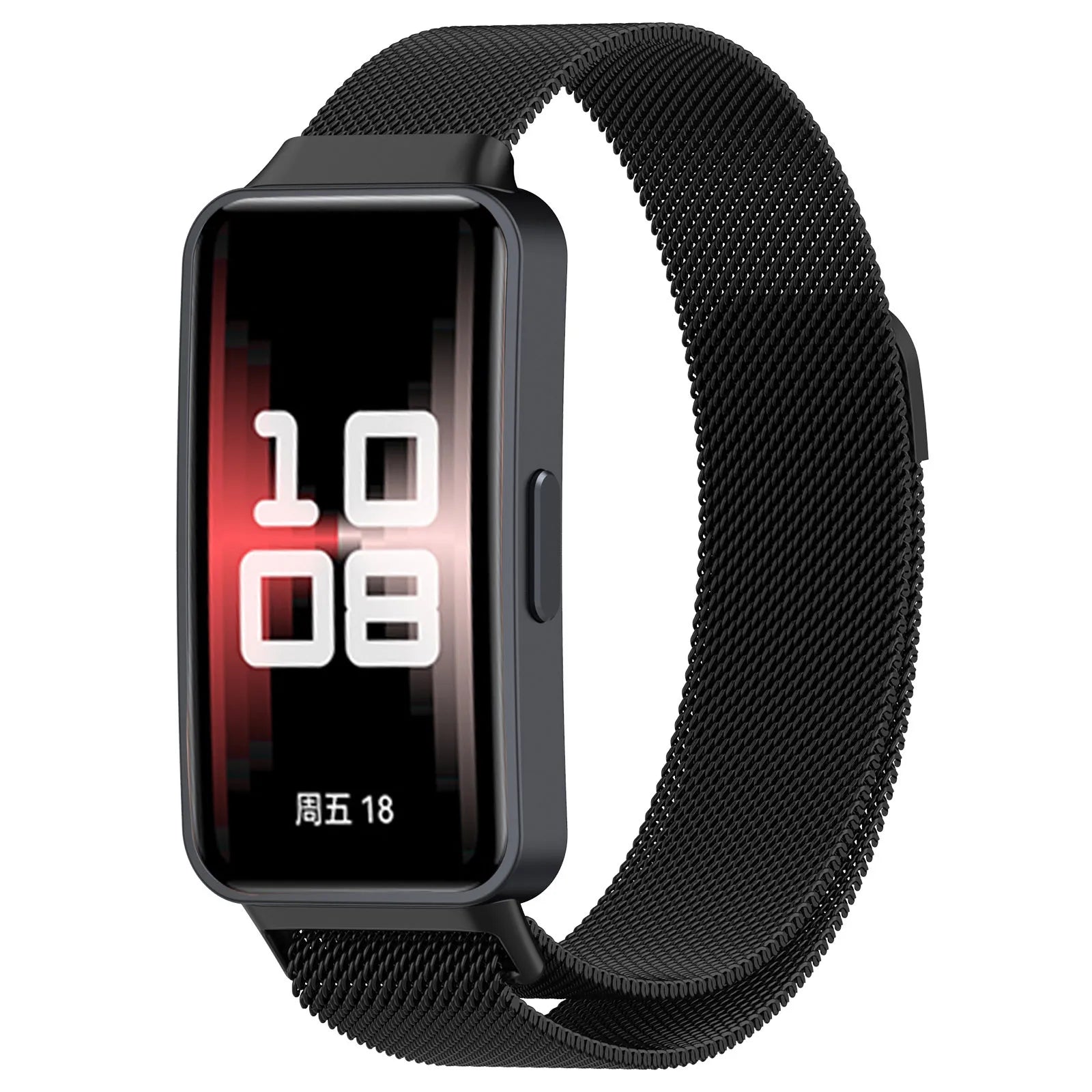Huawei Band 10 Milanese band (zwart)