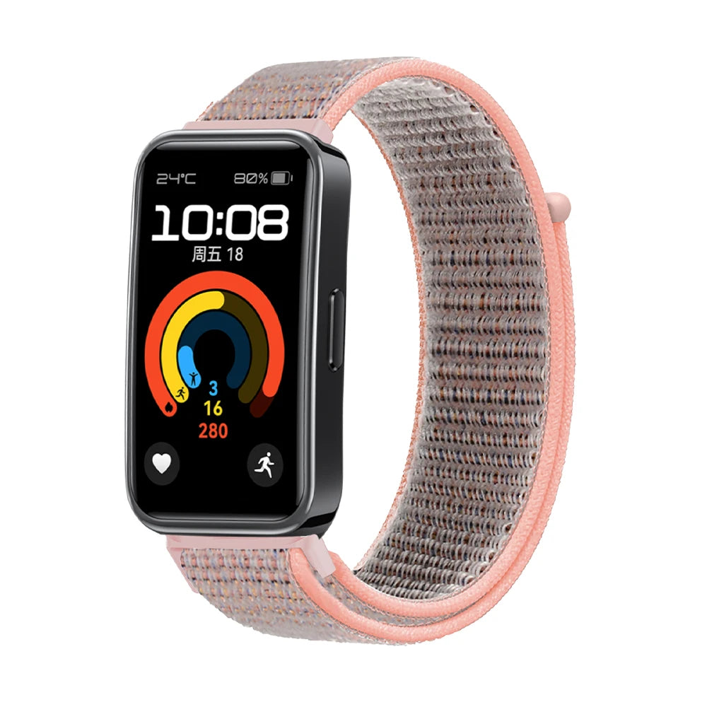 Huawei Band 10 nylon bandje (roze)