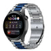 Huawei Watch 3 (Pro) stalen band (zilver/blauw)