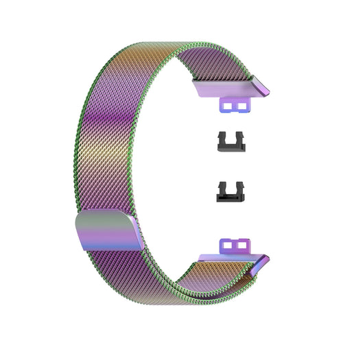 Huawei Watch Fit SE Milanese band (regenboog)