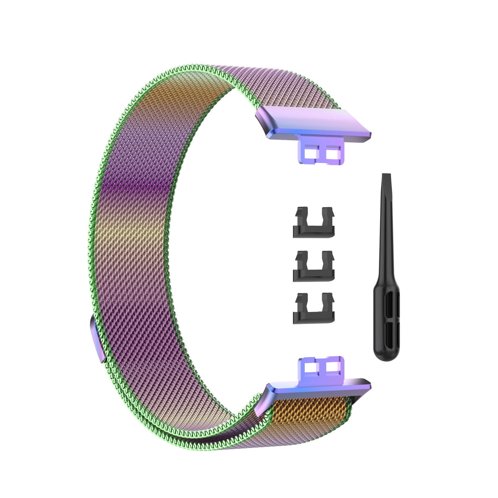 Huawei Watch Fit SE Milanese band (regenboog)