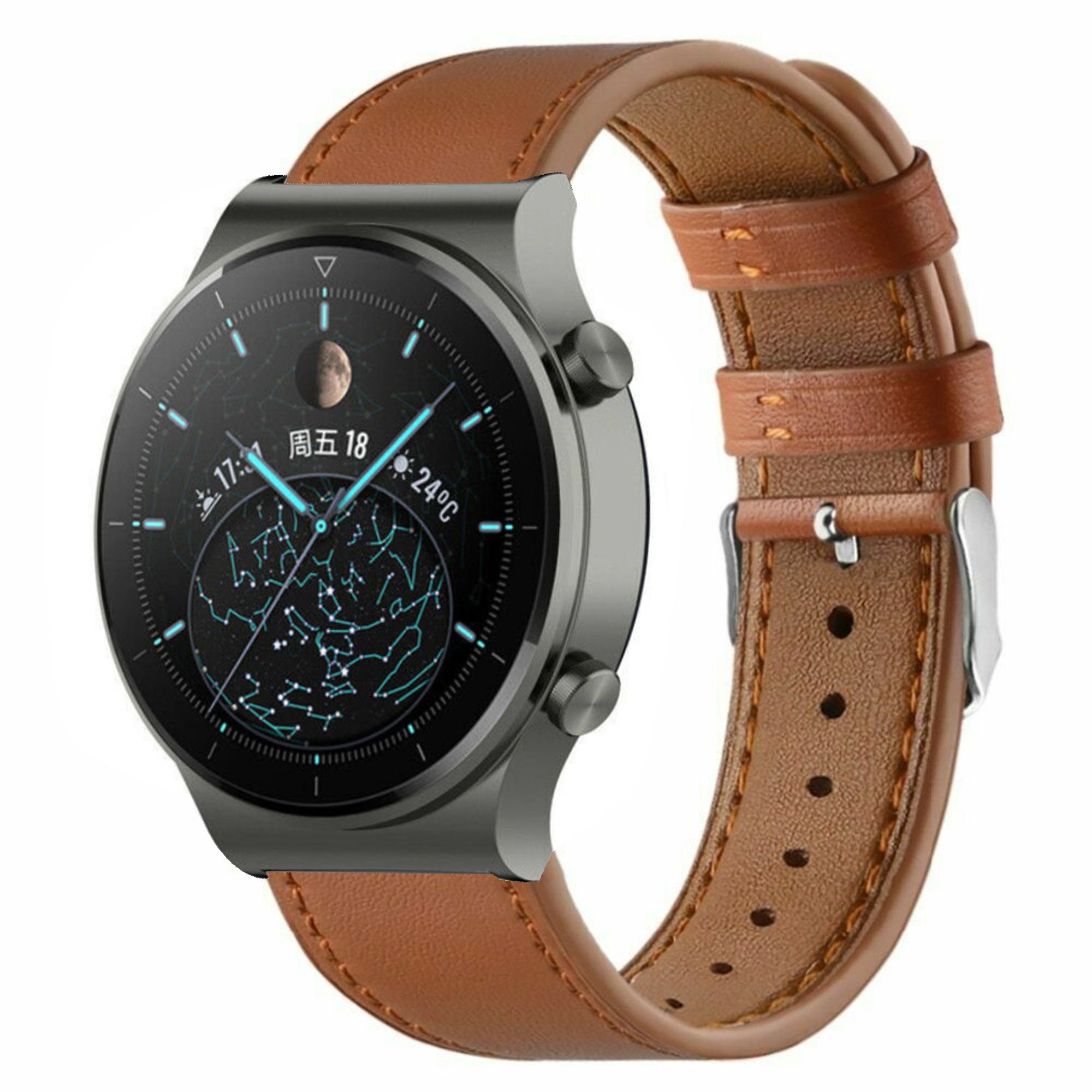 Huawei Watch GT Pro Leather Strap Brown - Main Image