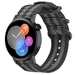 Huawei Watch GT 3 42mm nylon gesp band (zwart/grijs)