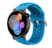Huawei Watch GT 3 42mm siliconen bandje met gaatjes (lichtblauw)