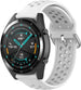 Huawei Watch GT 2 siliconen bandje met gaatjes (wit)
