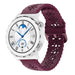 Huawei Watch GT 3 Pro 43mm siliconen bandje met patroon (bordeaux)