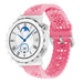 Huawei Watch GT 3 Pro 43mm Silicone Strap Patterned (Bright Pink)
