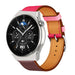 Huawei Watch GT 3 Pro 46mm leren band (knalroze/roodbruin)