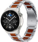 Huawei Watch GT 3 Pro 46mm houten/stalen band (zilver)