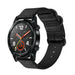 Huawei Watch GT 2 nylon gesp band (zwart)