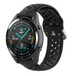 Huawei Watch GT 2 siliconen bandje met gaatjes (zwart)