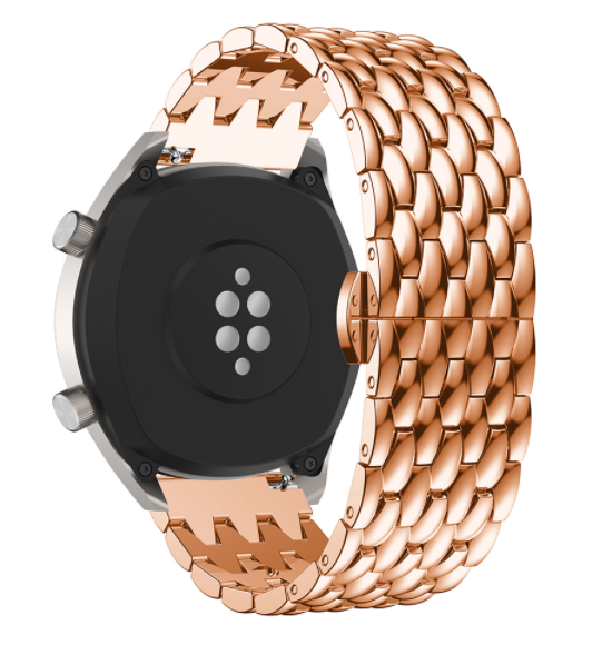 Honor Magic Watch 2 stalen draak band (rosé goud)