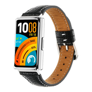 huawei band 11 pro leather strap black