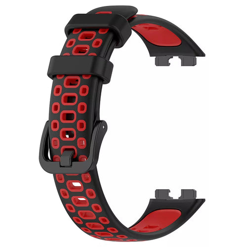 Huawei Band 10 sport bandje (zwart/rood)