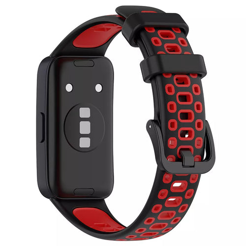 Huawei Band 10 sport bandje (zwart/rood)