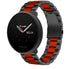 Polar Ignite 2 stalen band (zwart/rood)