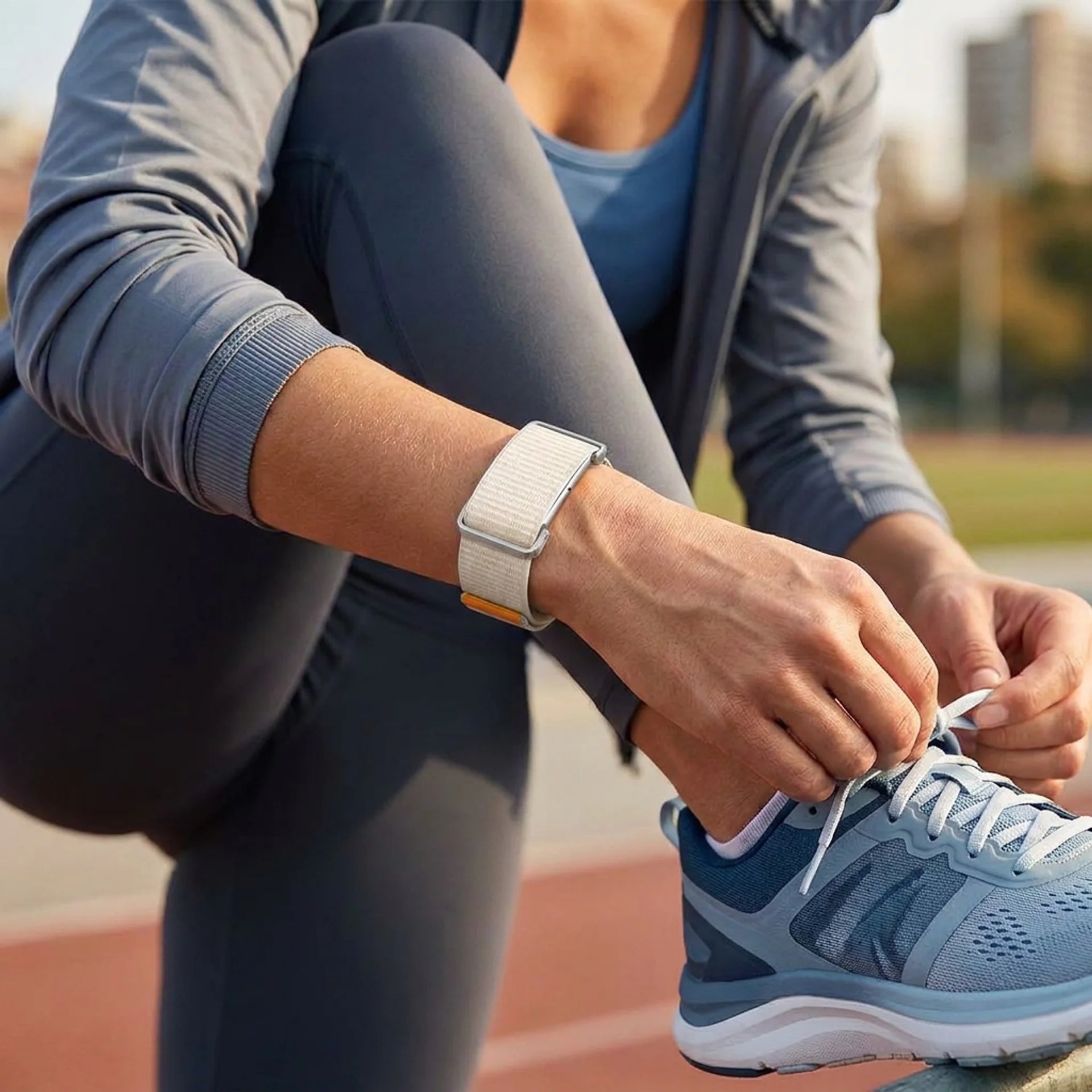 Fitbit Air nylon band met frame (sterrenlicht)