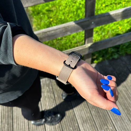 Amazfit Bip U (Pro) nylon gesp band (khaki)