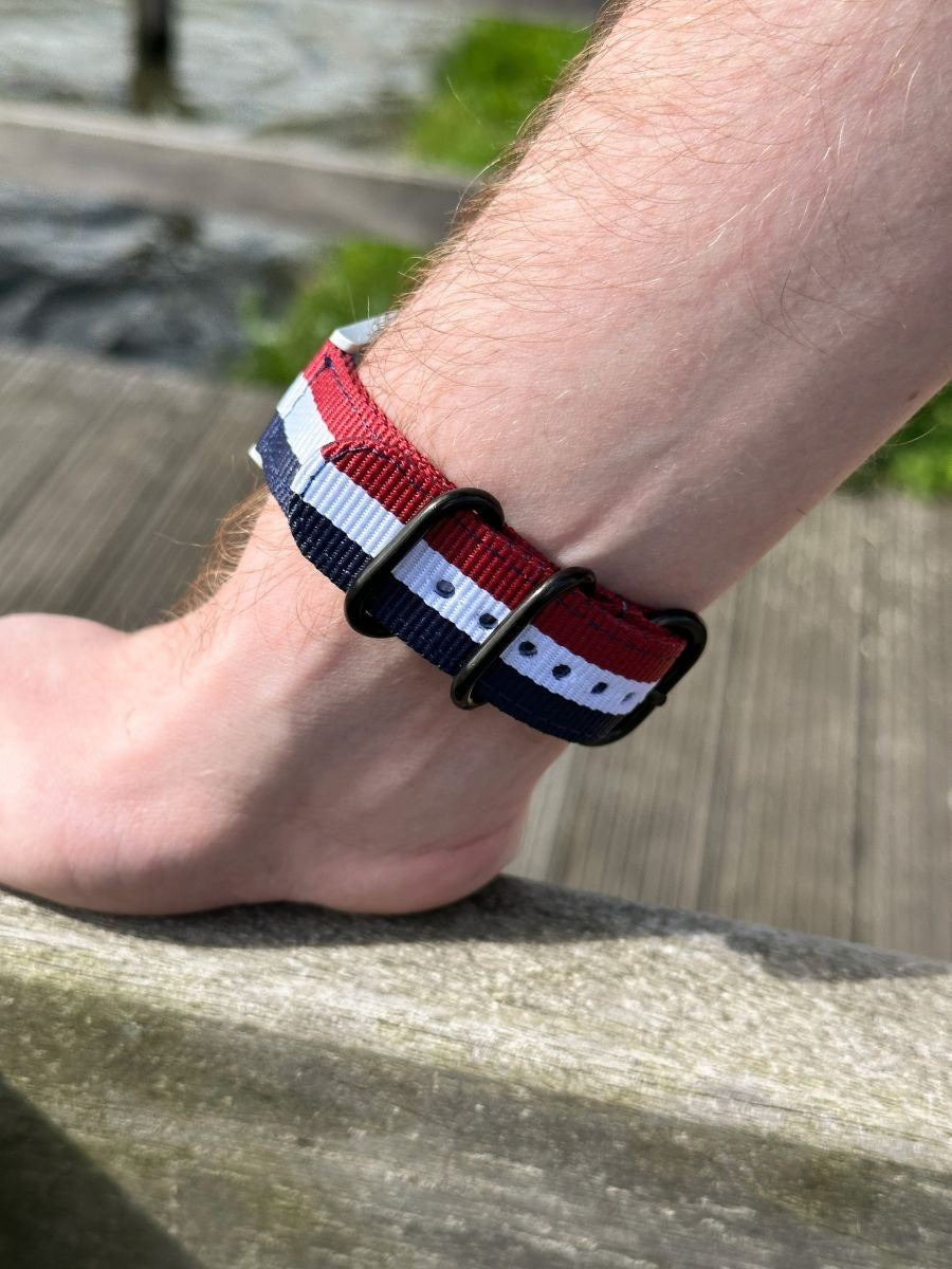 Amazfit GTS 3 nylon gesp band (3-kleurig)
