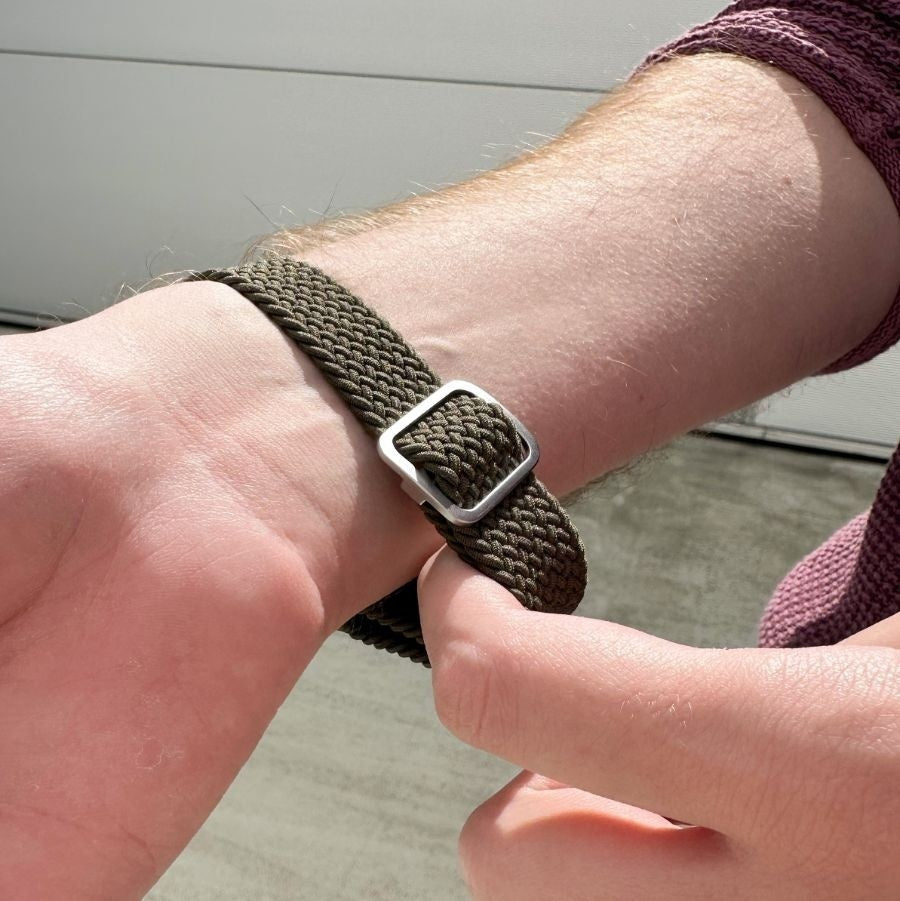 Amazfit Bip 6 verstelbaar geweven bandje (groen)