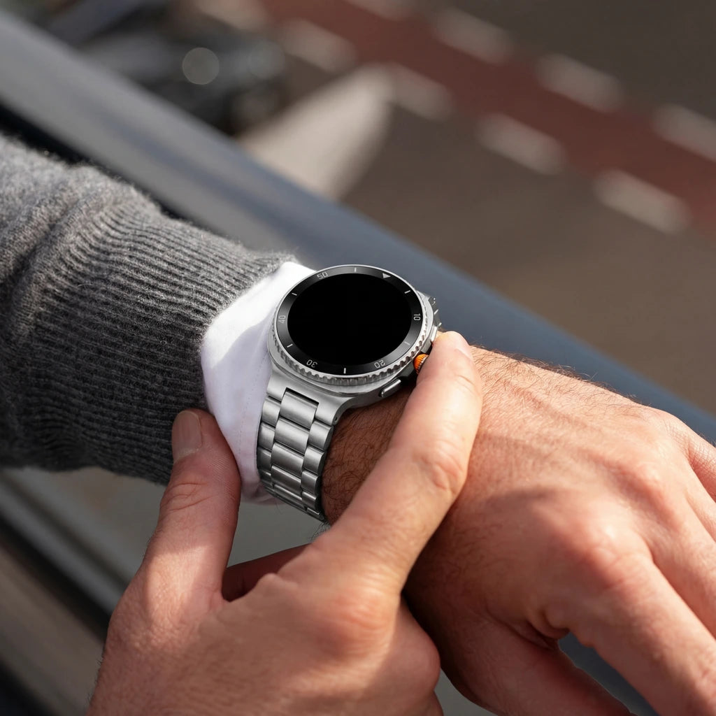 Samsung Galaxy Watch 8 Classic stalen bandje (zilver)