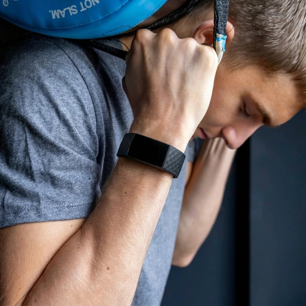 Fitbit Charge 3 silicone band (zwart) 