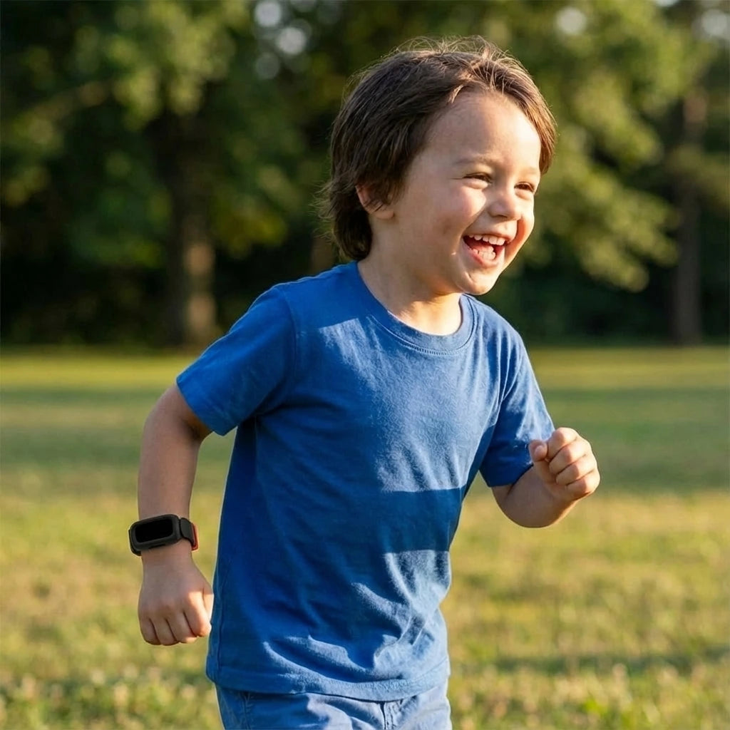 Fitbit Ace 3 siliconen bandje (zwart/rood)