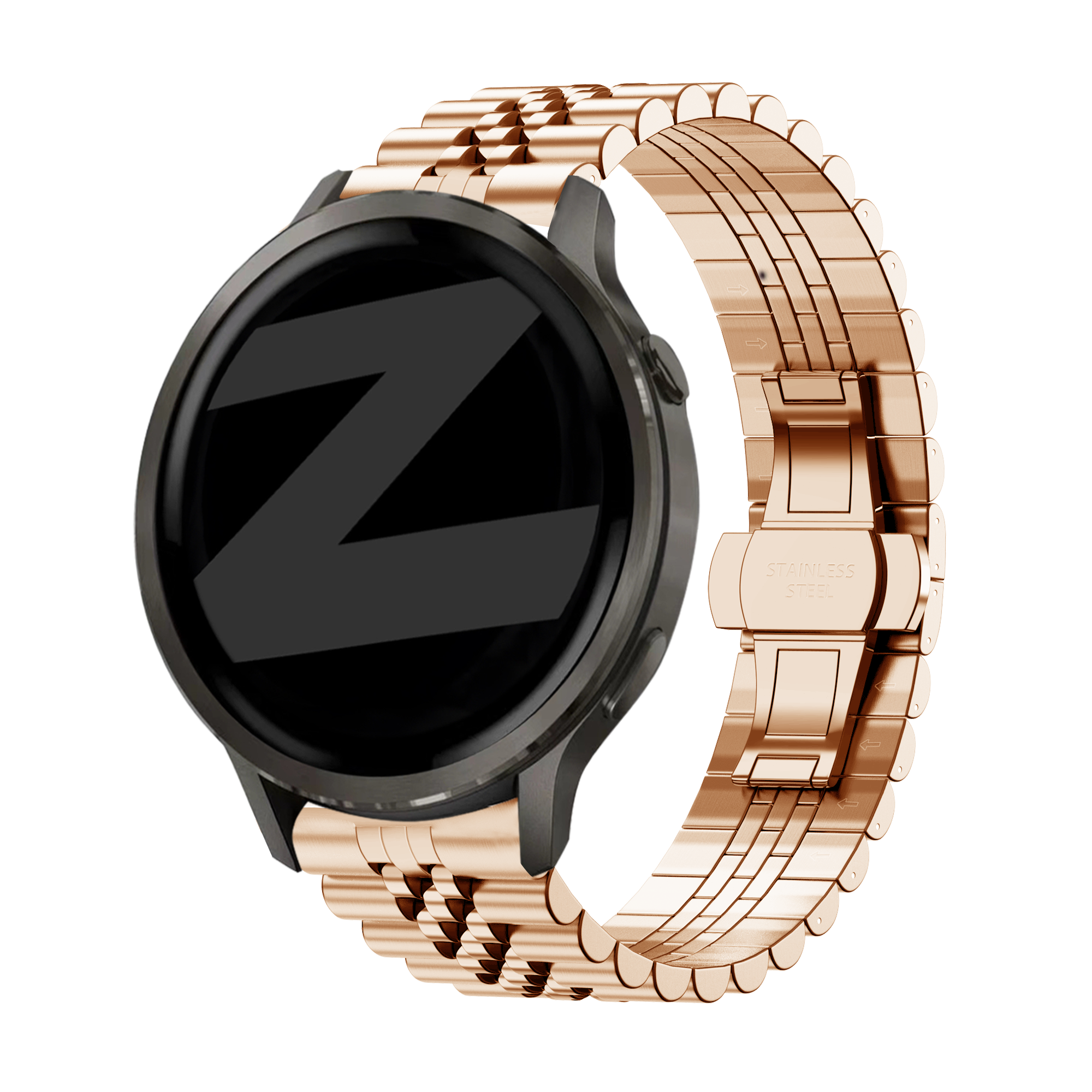 Bandz Garmin Venu 2s stalen band 'Jubilee' (rosé goud)