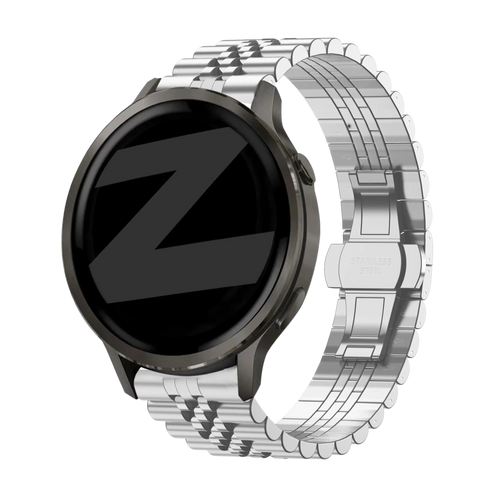 Bandz Garmin Forerunner 265s stalen band 'Jubilee' (zilver)