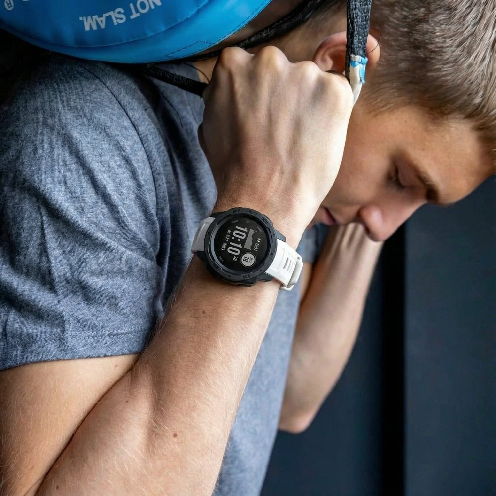 Garmin Instinct 1 / 2 siliconen bandje (wit)