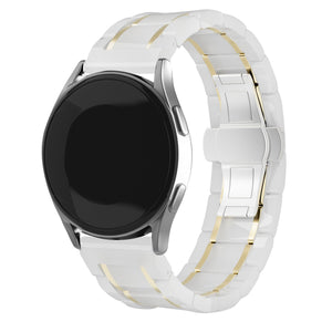 Samsung Galaxy Watch 5 Pro keramiek stalen band (wit/goud)