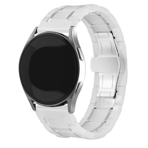 Samsung Galaxy Watch 4 - 40mm Ceramic Link Strap (White/Silver)