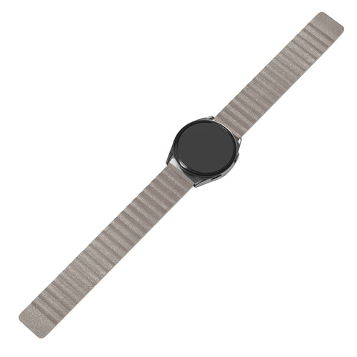 Amazfit Bip U (Pro) Leather Loop Strap (Khaki)