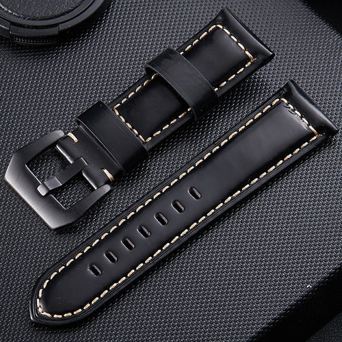 Coros Apex 4 - 46mm Genuine Leather Strap (Black)