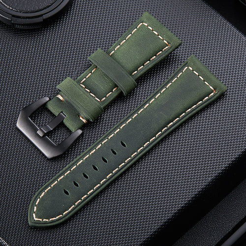 TicWatch Pro 5 Enduro leren bandje (groen)