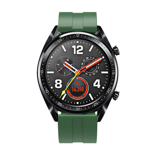 Huawei Watch 5 - 46mm extreme silicone band (legergroen)