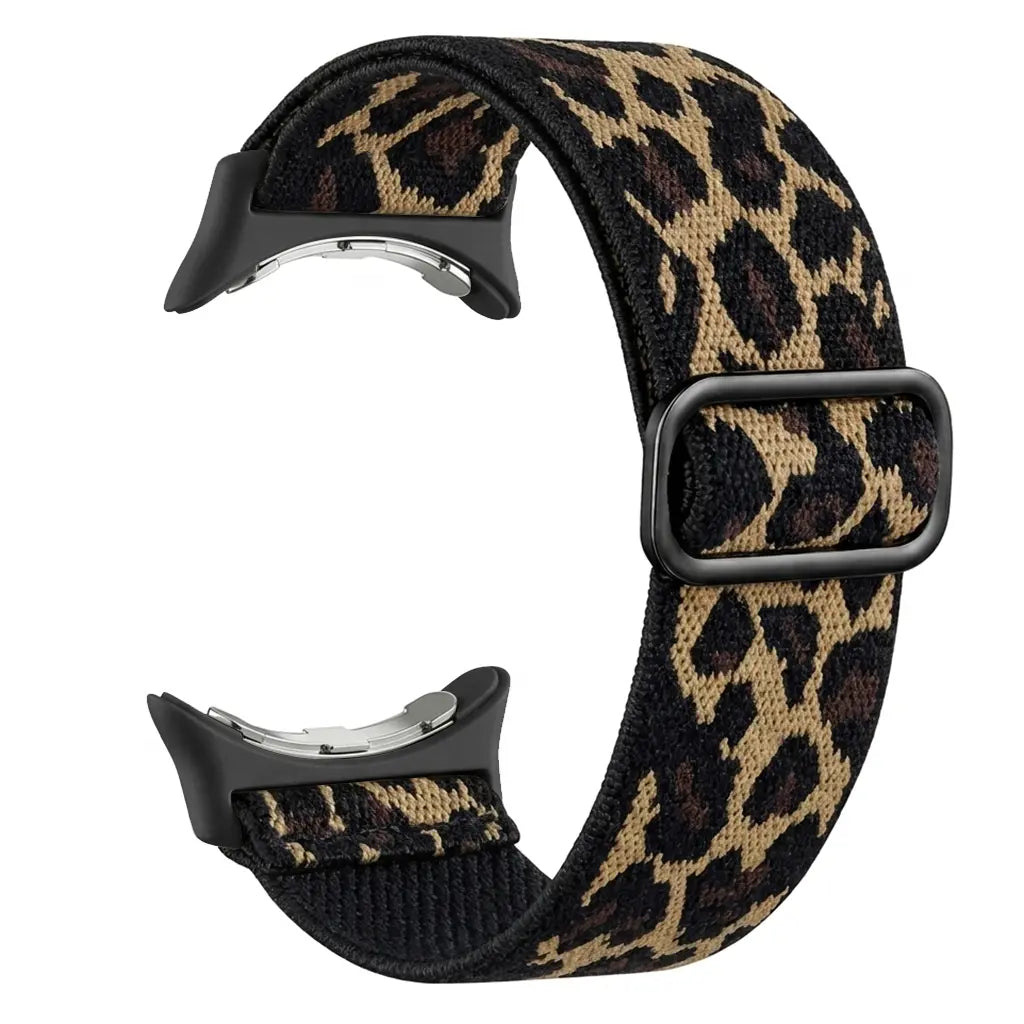 Google Pixel Watch 4 - 41mm elastisch bandje (luipaard)
